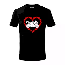 Moto srdce řetěz - silniční