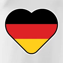 Germany love velké - Německá vlajka Germany love velké - Německá vlajka