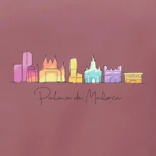 Mallorca - Siluety památek - barevné