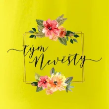 Tým nevěsty čtverec oranžový