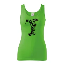 Černobílá karikatura chrt