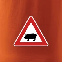 Dopravní značka - Pozor prase domácí