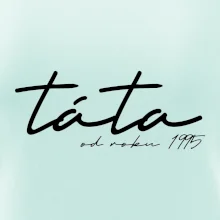 Psací nápis táta s ročníkem