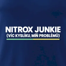 Nitrox junkie zelenožlutá linka pod nápisem