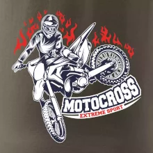 Motocross extreme sport fire