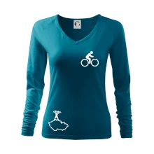 Mapa ČR + kolo na prsu