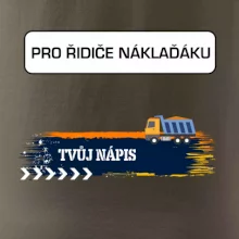 Stavba - vlastní nápis - náklaďák