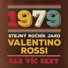1979 stejný ročník jako Valentino Rossi