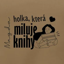 Černobílá holka, která miluje knihy - Vaše jméno Černobílá holka, která miluje knihy - Vaše jméno