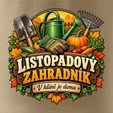 Listopadový zahradník v hlíně je doma