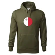 Vlajka Malta kulatá velká