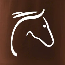 Kůň - hlava silueta