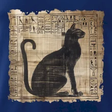 Egyptské hieroglyfy kočka