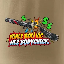 Zlomená hokejka bolí víc než bodycheck