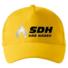 Kšiltovka SDH nápis, reflexní oheň