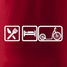 Eat sleep koloběžka velké a malé kolo