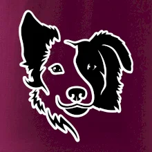 Border kólie obrys hlavy