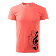 Houslový klíč a noty