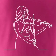 Houslistka jedním tahem