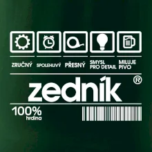 Čárový kód zedník