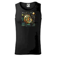 Bitcoin logo s grafy Bitcoin logo s grafy