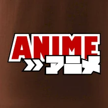 Anime nápis červený