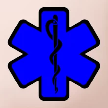 Rescue - Hvězda na prsu +  nápis na zádech