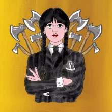 Sekery - holka v černém (Pecka design)