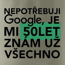 Nepotřebuji google, je mi 50 let