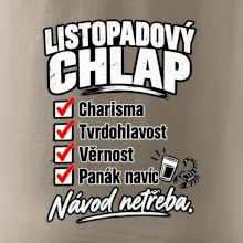 Listopadový chlap charisma a panák navíc