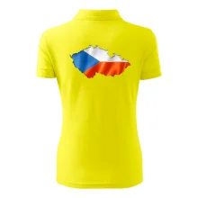 Česká vlajka v obrysu republiky