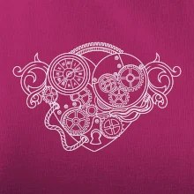 Steampunk srdce kreslené