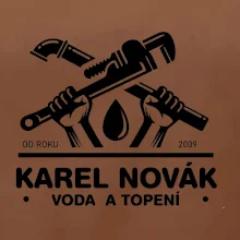 Instalatér - Překřížené klíče vlastní nápis