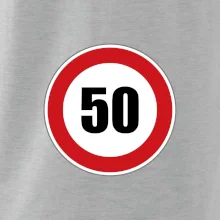 Dopravní značka - omezení rychlosti 50