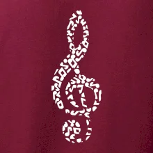 Houslový klíč z not