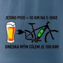 Jedno pivo = 10 km na E-bike. Dneska mým cílem je 100 km!