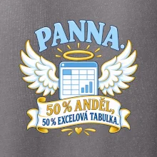 Panna. 50 % anděl, 50 % excelová tabulka
