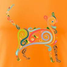 Kočka barevné křivky