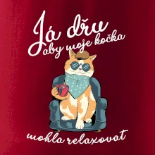 Já dřu, aby moje kočka mohla relaxovat