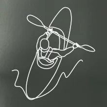 Kajak  ze shora jedním tahem