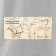 Mapa Báňské dráhy z Moravské Ostravy do Doubravy