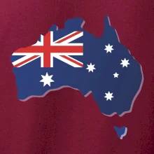 Austrálie - vlajka mapa