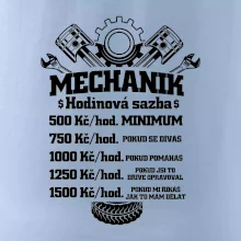 Mechanik - hodinová sazba