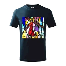 Vitráž - Ježíš a kříž