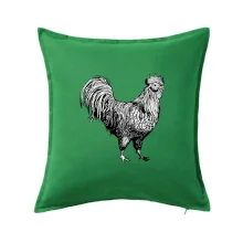 Kohout kreslený černobílý