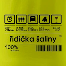 Čárový kód - řidička šaliny