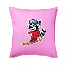 Mýval na lyžích - kreslený