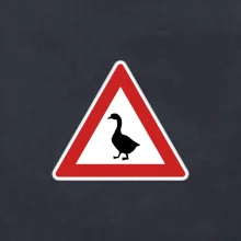 Dopravní značka - Pozor husa