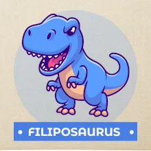 Dinosauří jména - modrý dinosaurus