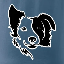 Border kólie obrys hlavy